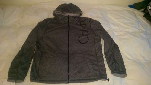 Calvin Klein Men's Reversible Hooded Jacket Large Granite Dust Gray MSRP $175  Winter Clothing deals